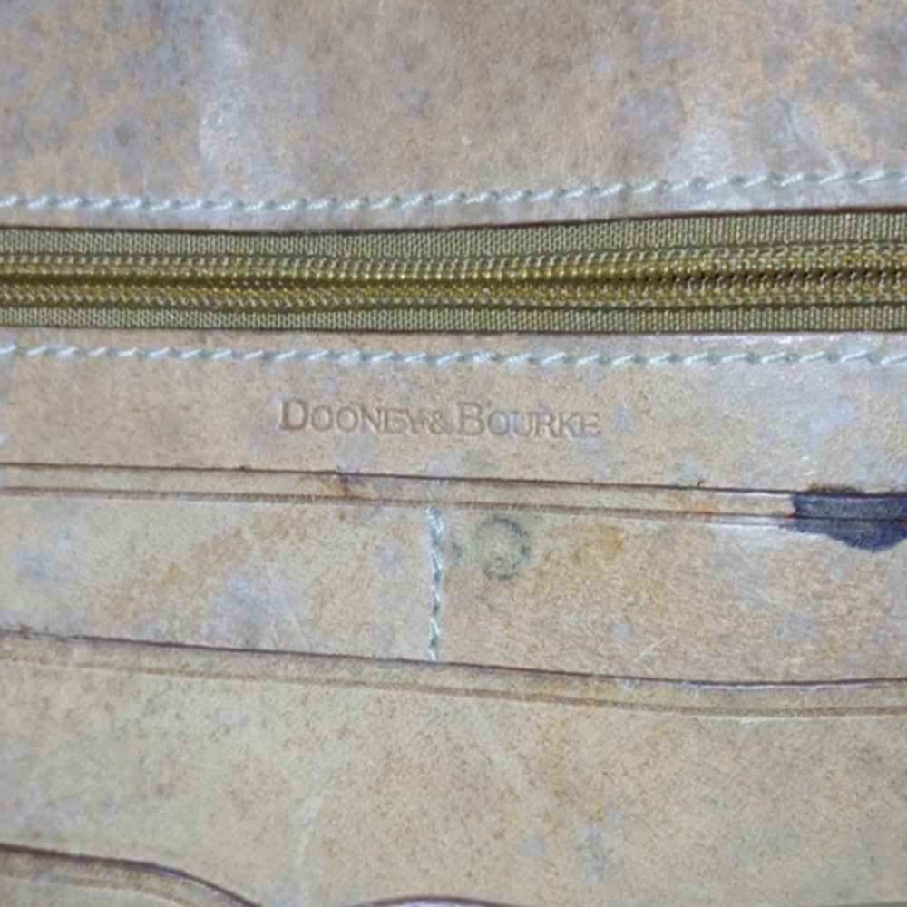 Dooney & Bourke Tan Leather Shoulder Bag - Picture 8 of 12